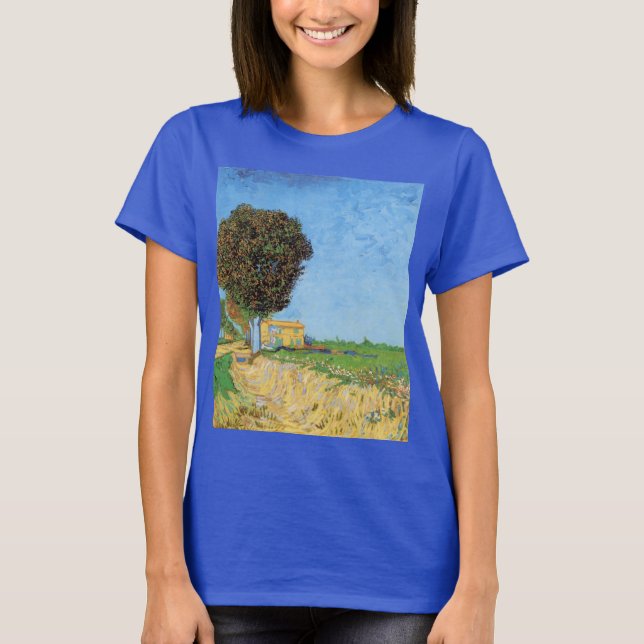 Väg nära Arles av Vincent van Gogh T Shirt (Framsida)