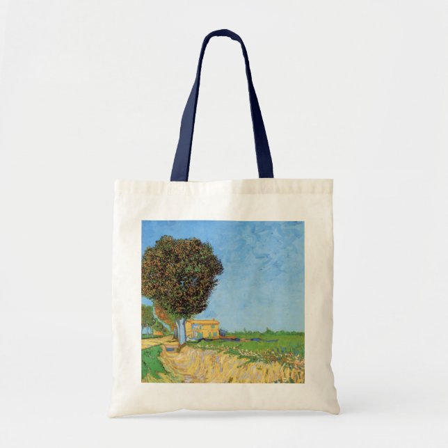 Väg nära Arles av Vincent van Gogh Tygkasse (Framsidan)