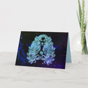 våg: nytt zodiakhälsningskort kort