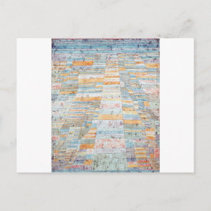 Väg och motorvägar genom Paul Klee Vykort