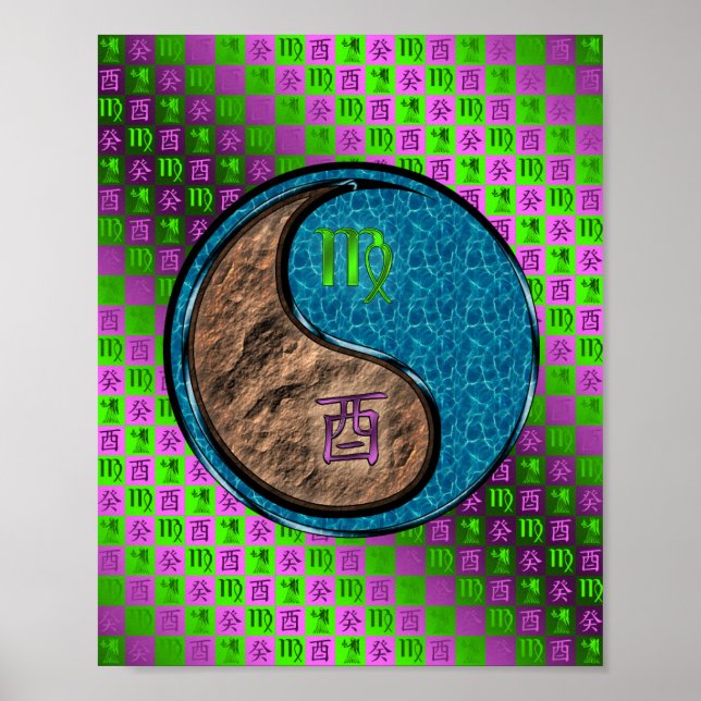 Våg och Vatten Tupp Poster (Framsidan)