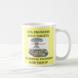 Väg-och vattenbyggnadsingenjörbyggande uppsätta kaffemugg