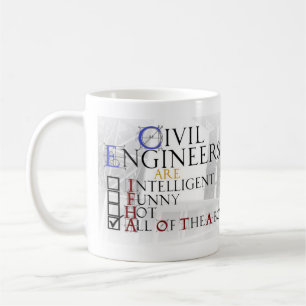 Väg-och vattenbyggnadsingenjörmuggkvinna kaffemugg