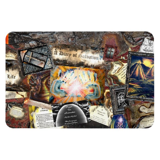 Väg of Life Collage Magnet (Horisontell)