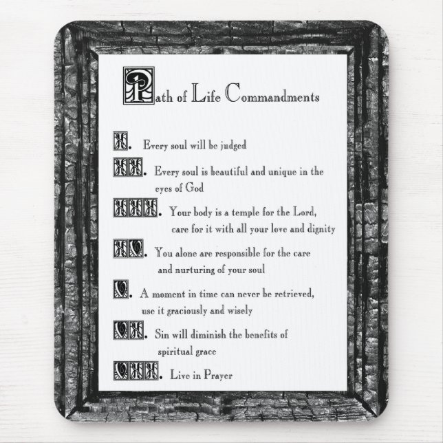 Väg of Life Commandations Musmatta (Framsidan)