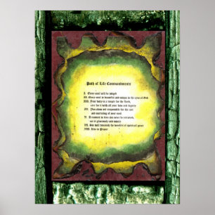 Väg of Life Commandations Poster