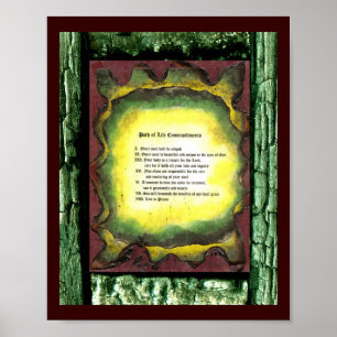 Väg of Life Commandations Poster
