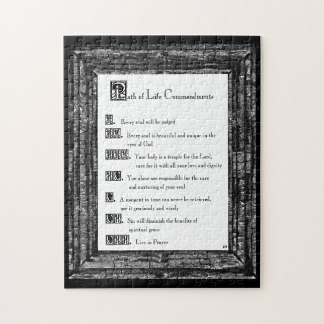 Väg of Life Commandations Pussel (Vertikal)
