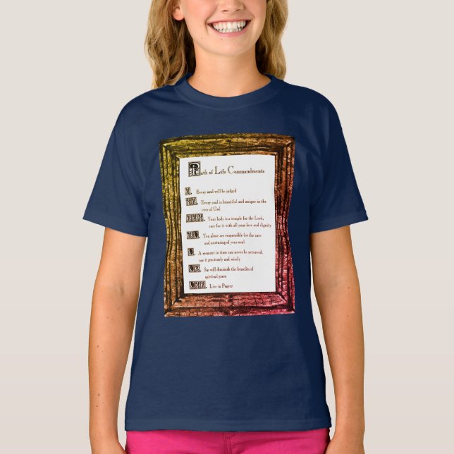 Väg of Life Commandations T Shirt (Framsida)