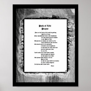 Väg of Life Prayer Poster