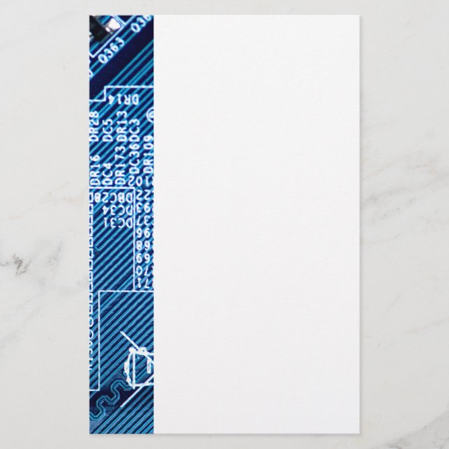 Väg på en datorskylt brevpapper (Framsida)