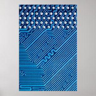 Väg på en datorskylt poster