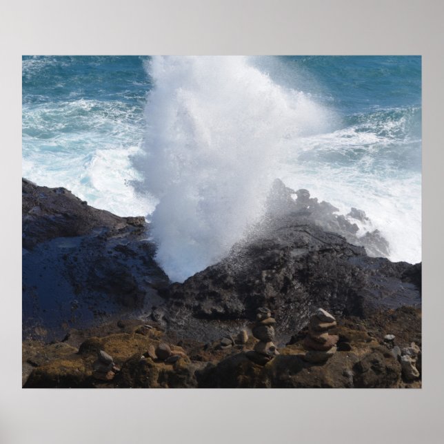Våg på sten poster (Framsidan)