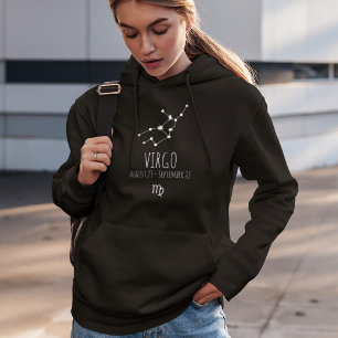 Våg Personlig Zodiac Constellation Hoodie T Shirt