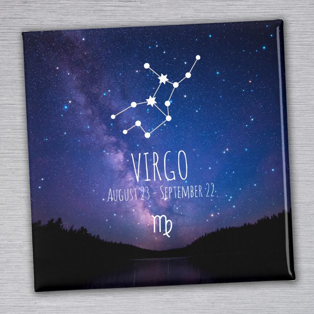 Våg | Personlig Zodiac Constellation Magnet (Skapare uppladdad)