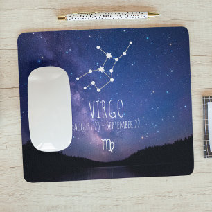 Våg Personlig Zodiac Constellation Mouse Pad Musmatta