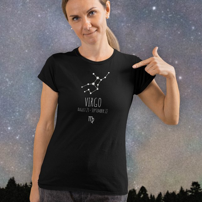 Våg | Personlig Zodiac Constellation T-Shirt (Skapare uppladdad)