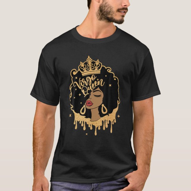 Våg Queen | Afro Queen | Amerikaner i Afrika T Shirt (Framsida)