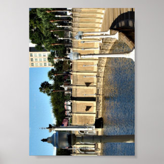 Väg runt Sjö Spegel vid en Poster