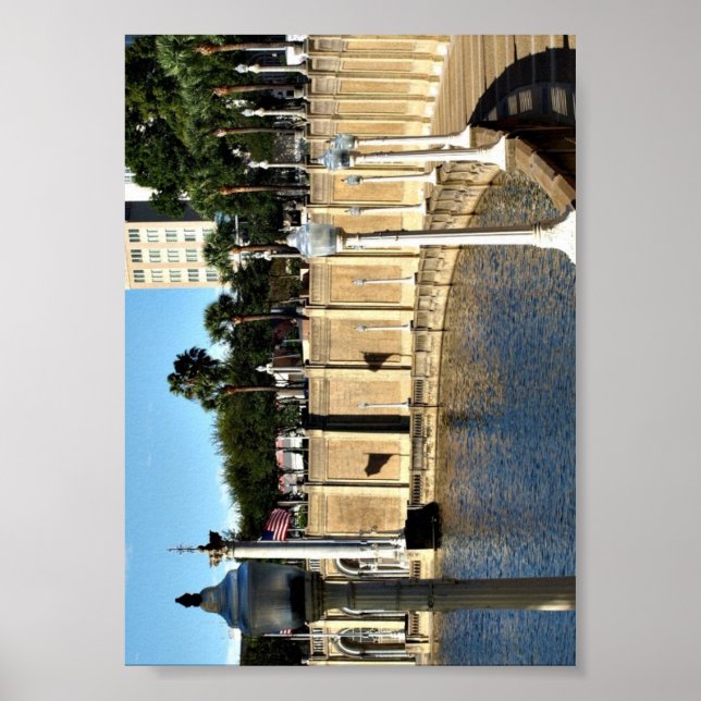 Väg runt Sjö Spegel vid en Poster (Framsidan)