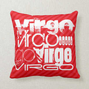 Våg; Scarlet Red Rand Kudde