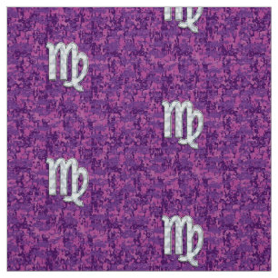Våg Sign Rosa Fuchsia Digital Camouflage Stil Tyg