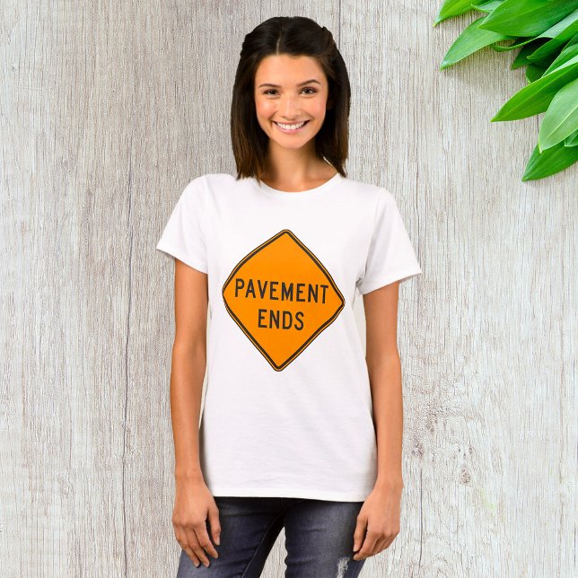 Väg slutar Vägsignal Trafikutbildning T Shirt (Skapare uppladdad)