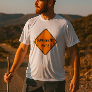 Väg slutar Vägsignal Trafikutbildning T Shirt
