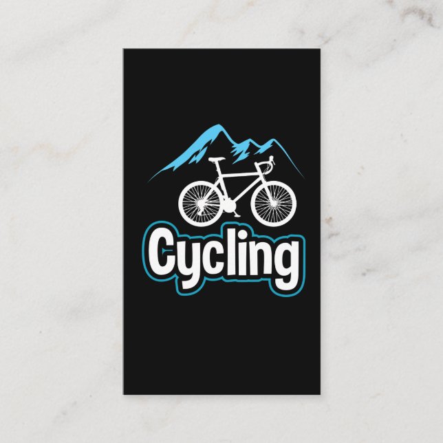 Väg som cyklar cykeln för cyklistcykelcykel visitkort (Framsida)