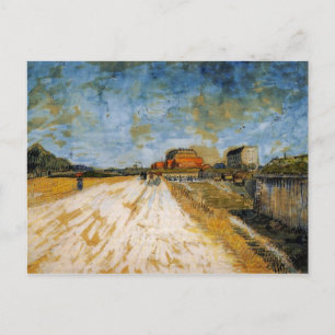 Väg som går utanför Paris Rampart av van Gogh Vykort