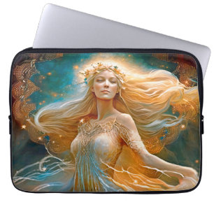 Våg Stjärntecken Goddess, kelestial Varning, Zodia Laptop Fodral