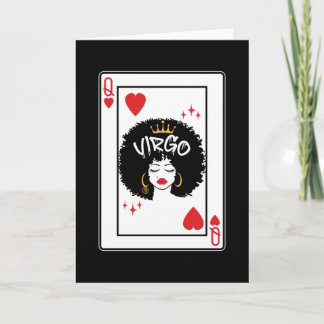 Våg Stjärntecken Melanin Black Queen of Hearts Kort
