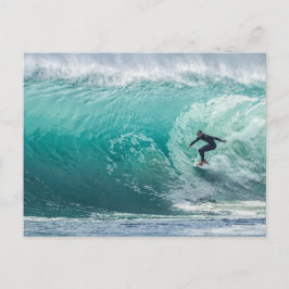 Våg, Surfer, vackert liggande Vykort