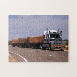 Väg tåg lastbil Australien Lasseter Highway Pussel