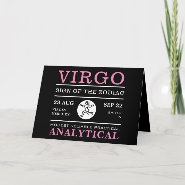Våg-tecken på zodiaken, akstrologisk kort (Framsida)