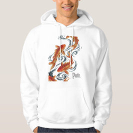 Väg – Tidlös Koi-symbol för Tillväxt och Inriktnin Hoodie