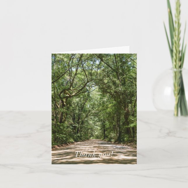 Väg till Angel Oak-tackkort Tack Kort (Framsida)