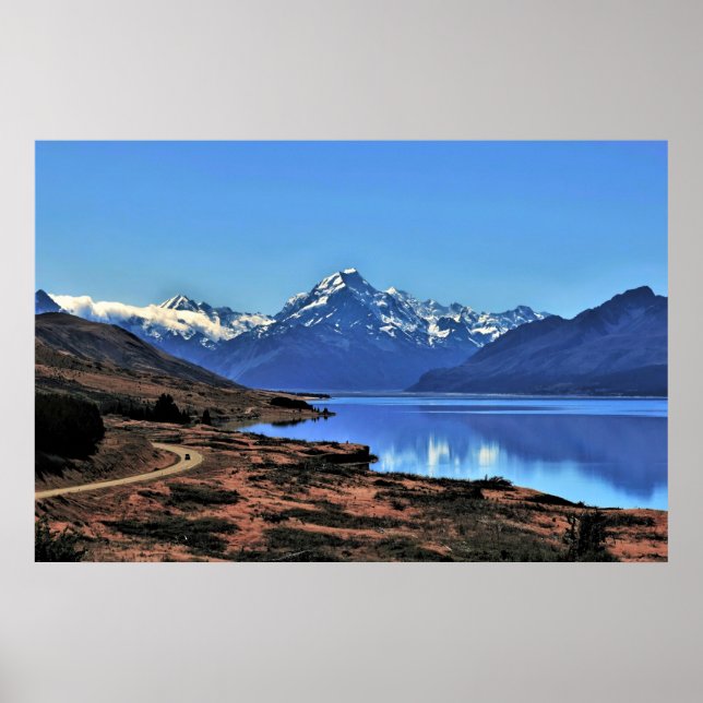 Väg till Aoraki Poster (Framsidan)