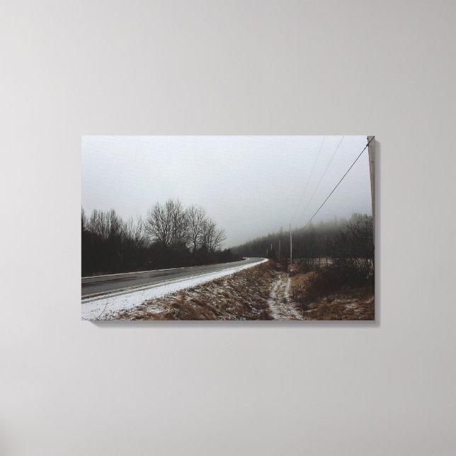 Väg till avgrunden canvastryck (Framsida)