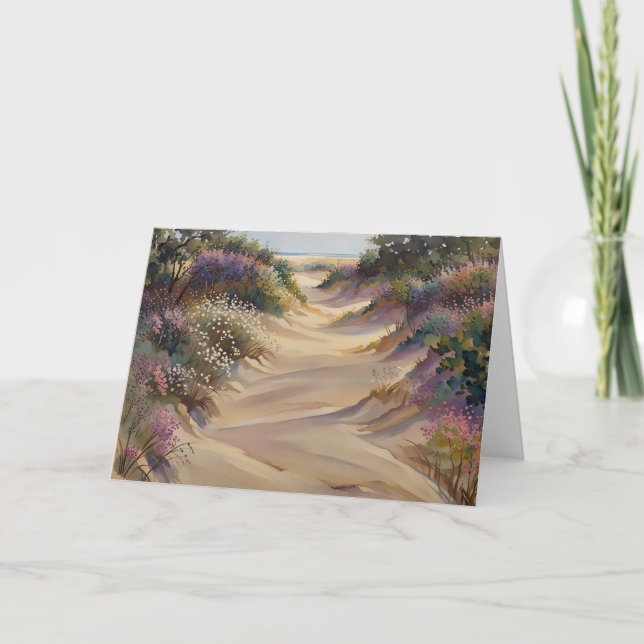 Väg till Beach Kort (Framsida)