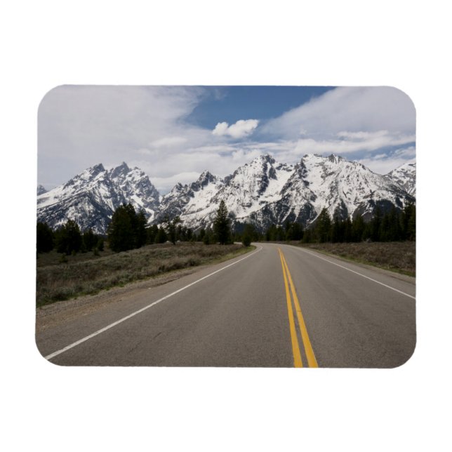 Väg till bergsområdet Teton Magnet (Horisontell)