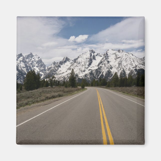 Väg till bergsområdet Teton Magnet (Framsidan)