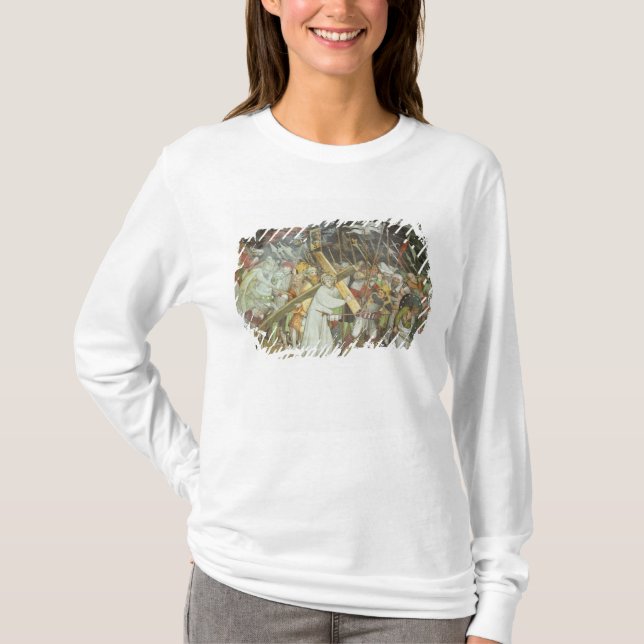 Väg till calvaryen t-shirt (Framsida)