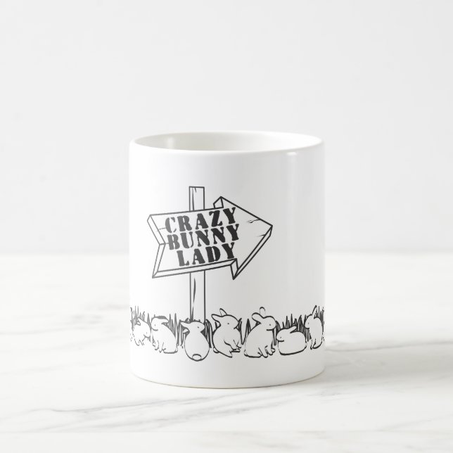 VÄG TILL DEN GALNA KANINDAMEN KAFFEMUGG (Center)