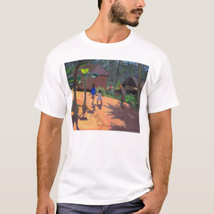 Väg till den Kovalum stranden Kerala 1996 Tee