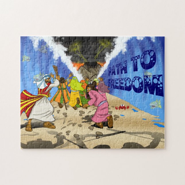 Väg till för bibelberättelse för frihet | BPA Pussel (Horisontell)