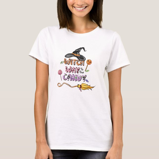 Väg till godiset t shirt (Framsida)