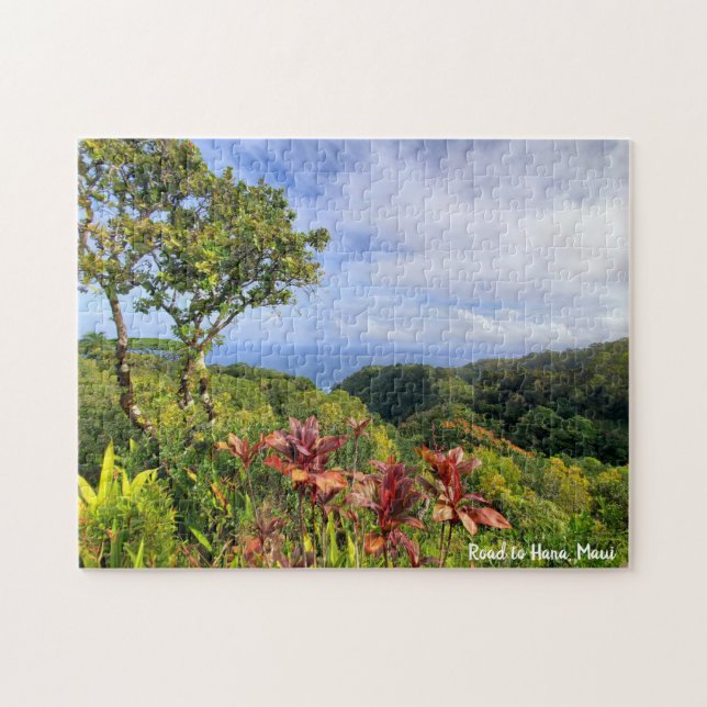 Väg till Hana Maui Hawaii Pussel (Horisontell)
