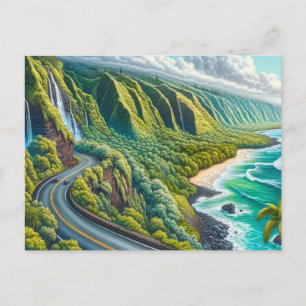 Väg till Hana Maui Hawaii Vykort