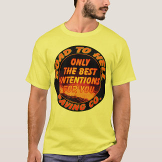 Väg Till helvetet Stenläggning Företag Tee Shirt